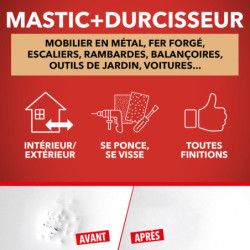 Mastic fer SintoFer Standard à séchage rapide pour intérieur et extérieur