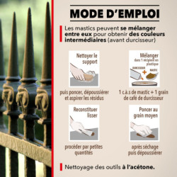 Mastic fer SintoFer Standard à séchage rapide pour intérieur et extérieur
