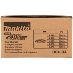Chargeur rapide DC40RA Li-Ion 40Vmax XGT 191E07-8 Makita