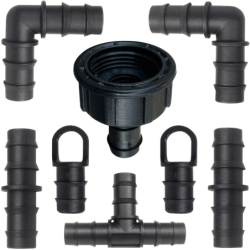 Kit de 8 raccords pour tuyau micro poreux diamètre 16 mm Raco expert