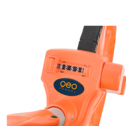 Odomètre Easy Wheel avant arrière pliable - Mesure mini 10 cm - Geo Fennel - Orange