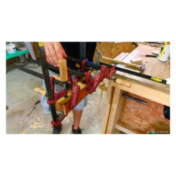 Serre-joint à vis manche bois Piher modèle MM Tige 18x7 mm
