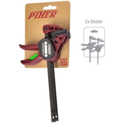 Serre-joint Piher Micro Quick Tige 8 x 3 mm saillie 5,5 cm lot de 2