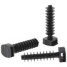 Embase à cheville noire diamètre 8 mm (100)