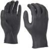 Gant jetable nitrile noir avec picots