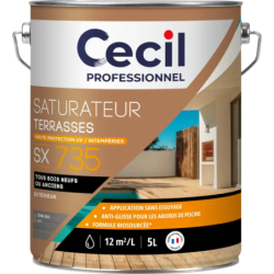 Saturateur pour terrasse bois SX735 Cecil Professionnel mat