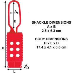 Crochet de consignation non conducteur Master Lock 428
