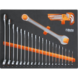Mobilier d'atelier plan de travail en Inox avec 268 outils