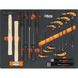 Mobilier d'atelier plan de travail en Inox avec 268 outils