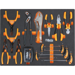 Mobilier d'atelier plan de travail en Inox avec 268 outils