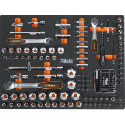 Mobilier d'atelier plan de travail en Inox avec 268 outils