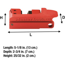 Consignation de disjoncteur GRIP TIGHT MASTER LOCK 491B