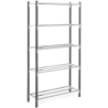 Rayonnage léger Flip anthracite 5 niveaux sans tablettes Isobois