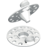 Rondelle pour isolants souples et rigides en polypropylène Ø60 mm - Boîte de 100