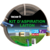 Kit d'aspiration Ø25mm tuyau de 7m