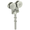 Monture fixation sur chant 4 galets acier version longue 118 mm pour rail 50x40