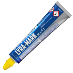Tube marqueur permanent à bille indélébile Lyra Mark 50ml