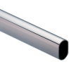 Tube ovale 30 x 15 mm longueur 3000 mm finition chromé pour tringle