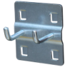 Broche double courte pour panneau perforé