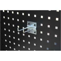 Broche double medium pour panneau perforé