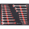 Module mousse 530 x 395 mm carbone clés mixtes 20 pièces
