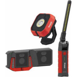 Pack éclairage à induction lampe de poche carrée, baladeuse et chargeur