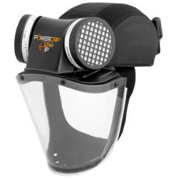 Masque respiratoire à ventilation assistée JSP PowerCap Active avec casque et écran