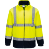 Polaire haute visibilité double filet HiVis bicolore jaune /marine