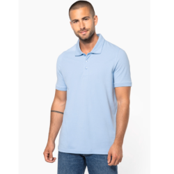 Polo homme K254 manches courtes 100% coton Sky blue