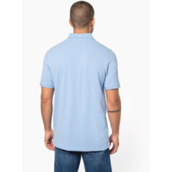 Polo homme K254 manches courtes 100% coton Sky blue