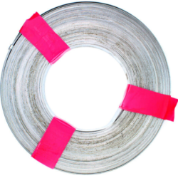 Bande perforée en acier galvanisé - Longueur 17 mm - Épaisseur 0.6 mm - Bobine de 10 m