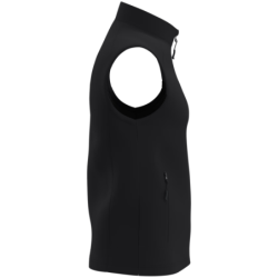Bodywarmer softshell 2 couches unisexe noir