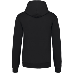 Sweat shirt à capuche 80% coton 20% polyester Noir et Jaune