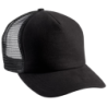 Casquette trucker KP137 à 5 panneaux black / black