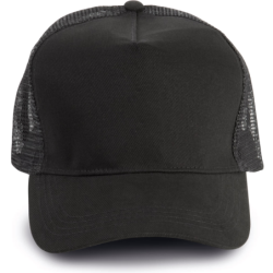 Casquette trucker KP137 à 5 panneaux black / black