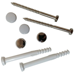 Ensemble complet pour fixation de WC et bidet au sol - RAM - Diamètre 6 mm - Longueur 80 mm