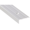 Nez de marche adhésif alu incolore non percé 25 X 10 mm longueur 3 m