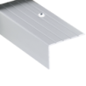 Nez de marches Alu incolore Dessus Striés 40 x 25 mm longueur 3 mètres