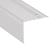 Nez de marches Alu incolore Dessus striés 54 x 45 mm longueur 3 mètres
