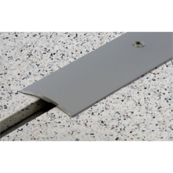 SEUIL COUVRE JOINT DEMI BOMBE EPAISSEUR 2.4mm SEUIL 40mm LONGUEUR 2.70M-ALU TITANE