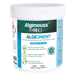 Nettoyant poudre voiles de ciment pour dallage et carrelage Algiciment pot de 500g