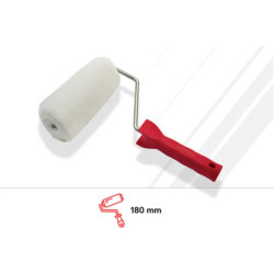 Rouleau de peinture jetable spécial monocouche L'Outil Parfait - Polyester 18 mm - Avec monture perchable