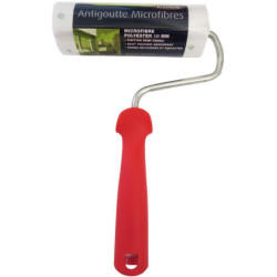 Rouleau de peinture complet Microliss'10 avec monture PP - Polyester 10 mm - Largeur 180 mm