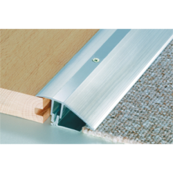 Seuil de porte percé aluminium dénivelé 7 à 23 mm longueur 2.70 mètres