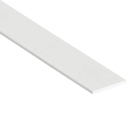 Méplat PVC blanc 50 x 2 mm longueur 2.75 m