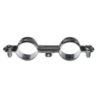 Collier double métallique pour tube en cuivre en acier zingué