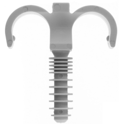 Collier cheville double à frapper pour gaine souple
