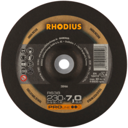 Meule à ébarber pour acier et inox RS 38 Rhodius