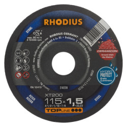 Disque à tronçonner acier XT200 Ceramicon extra-fin avec grain abrasif céramiques