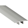 Seuil de porte symétrique design clips Alu incolore